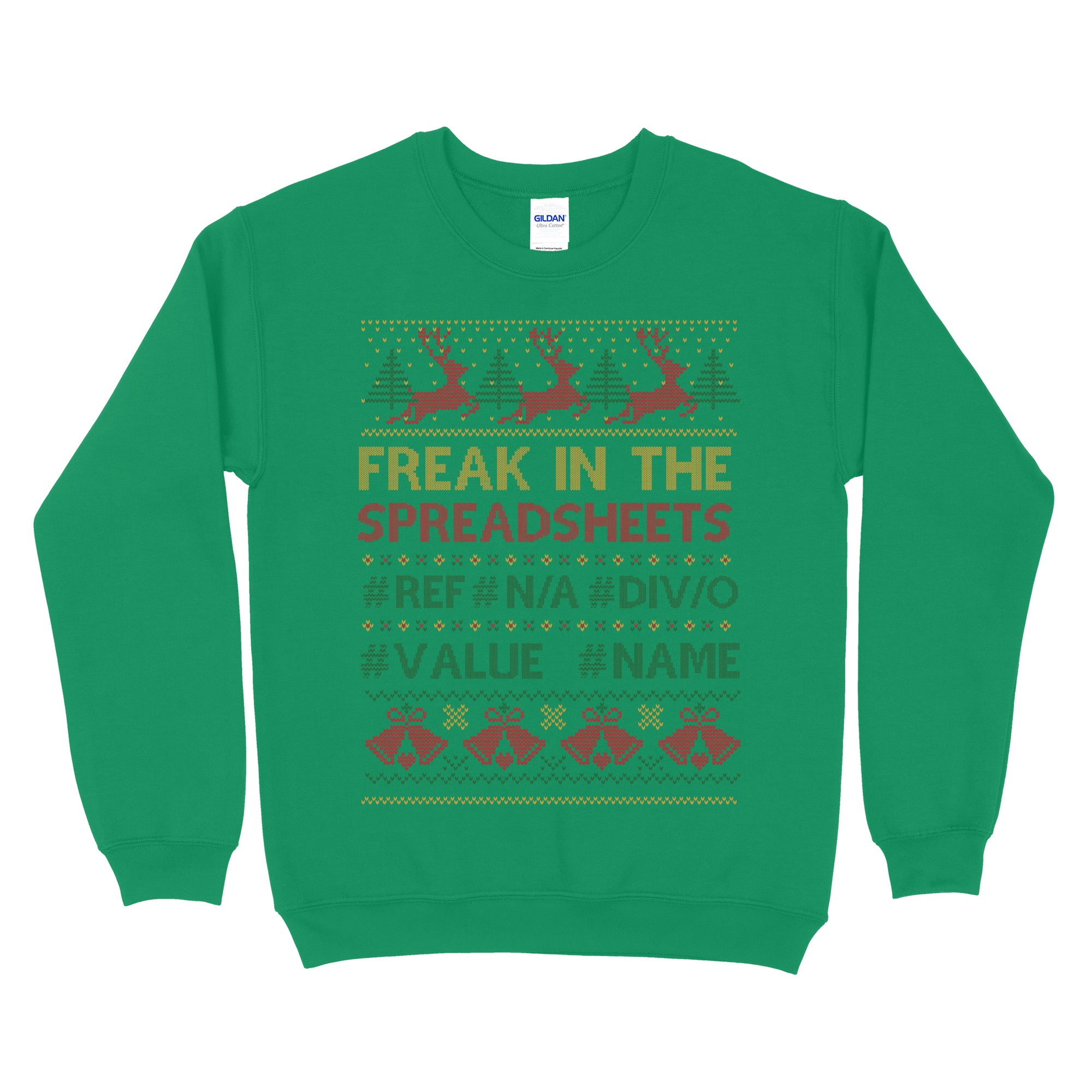 Freak In The Spreadsheets Christmas Sweater Ugly Sweaters For Excel Users