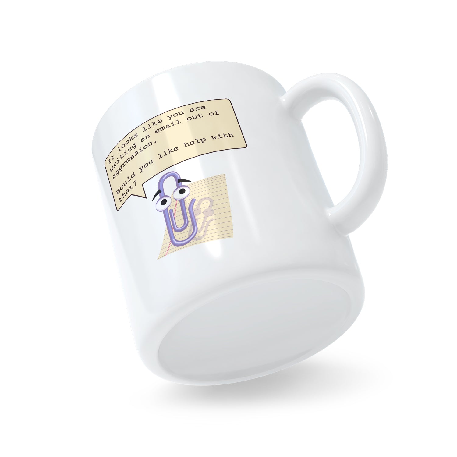 Clippy Aggressive E-mails Mug