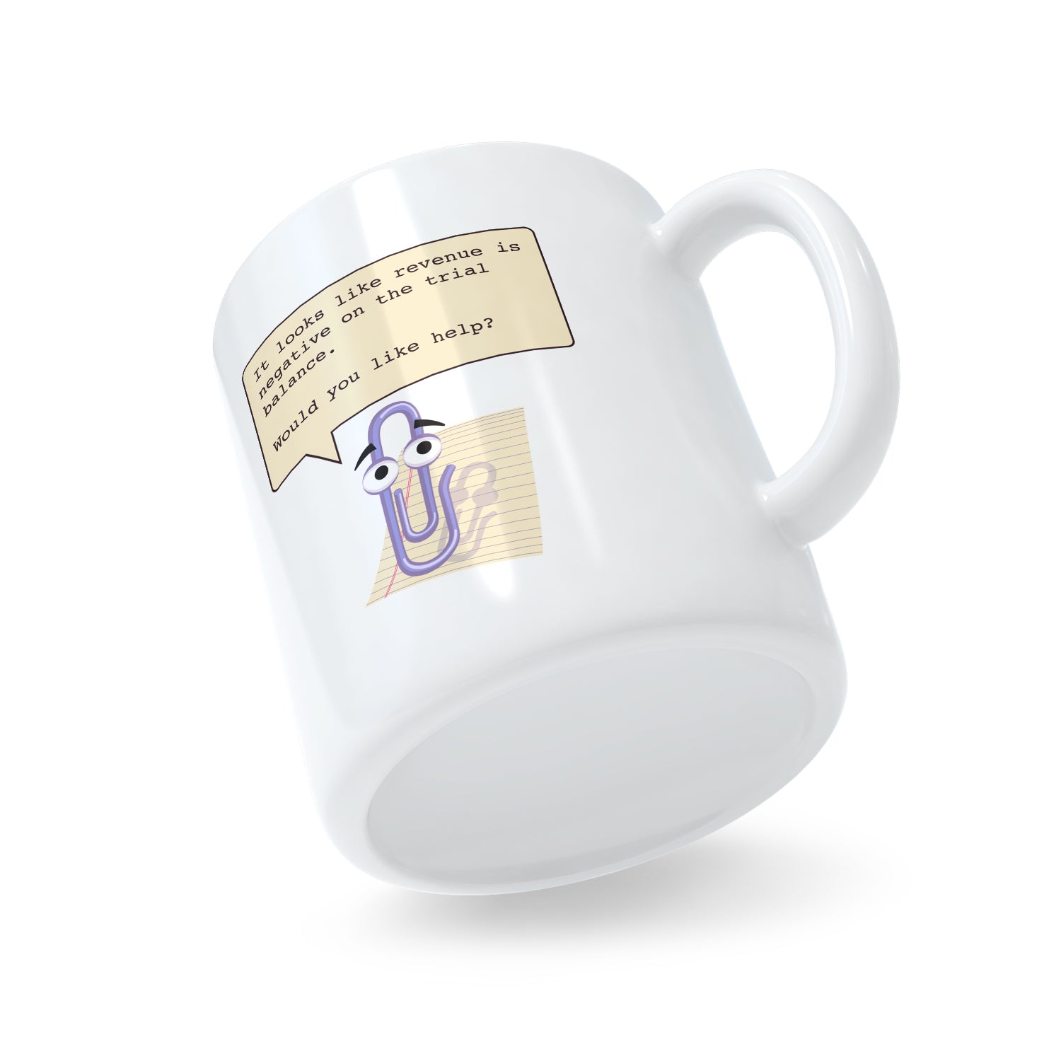 Clippy Negative Trial Balance Mug