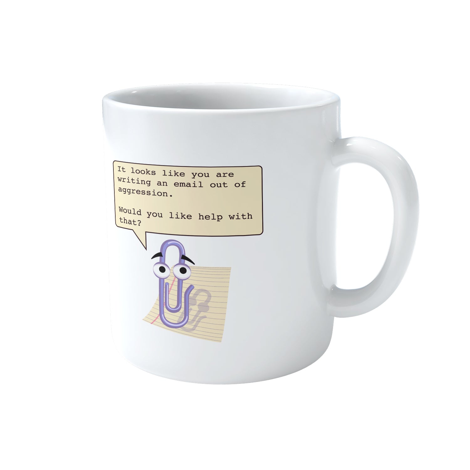 Clippy Aggressive E-mails Mug