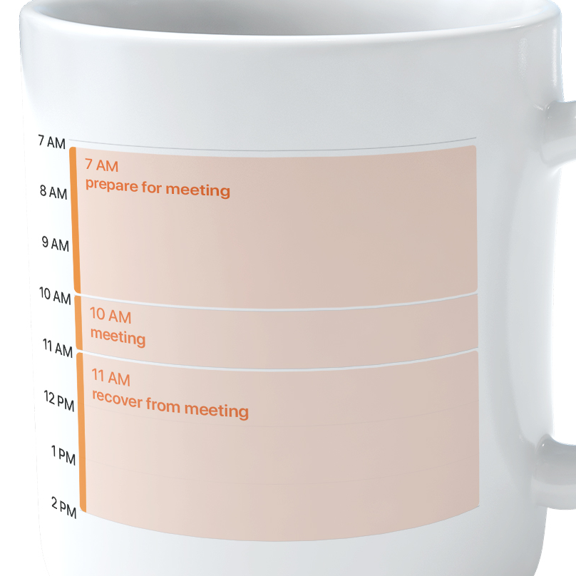 Scheduled Meetings Mug