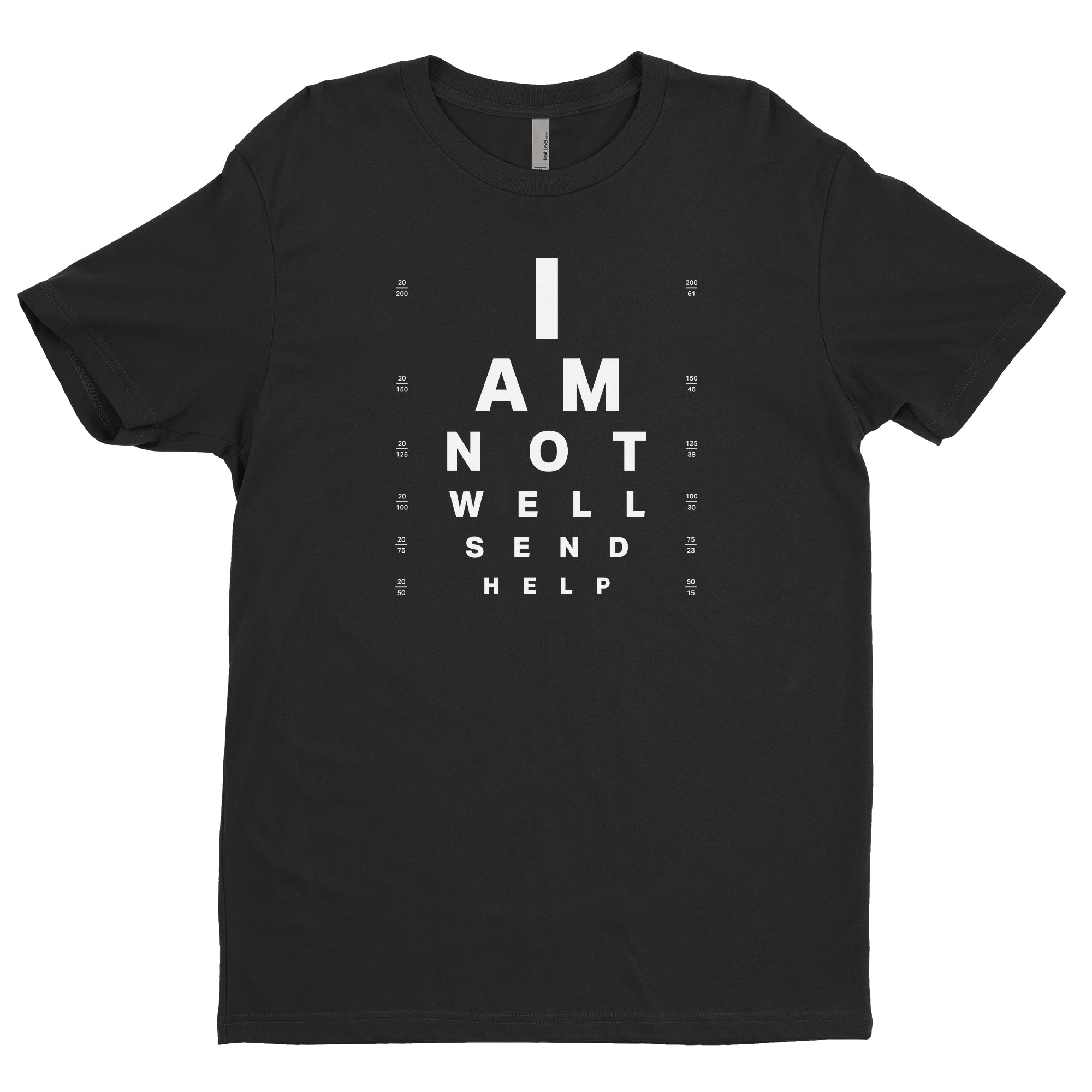 Eye chart t shirt hotsell